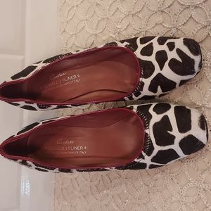 Donald J Pliner Couture Giraffe Print / Calf Hair Pumps, Size 8.5